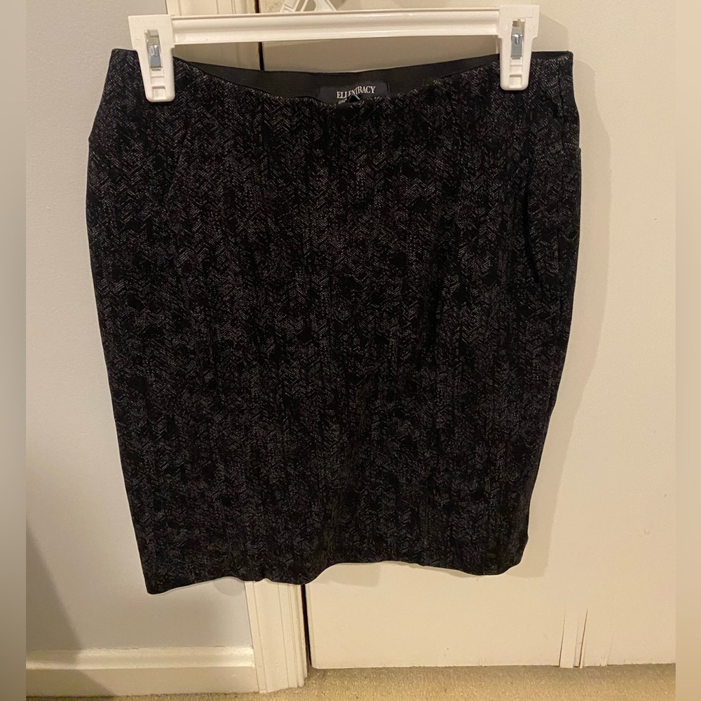 Ellen Tracy Elastic Waist Tube Pencil Skirt